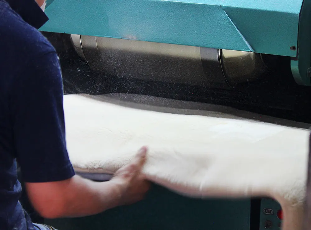 ムートン専用のクリーニング機器