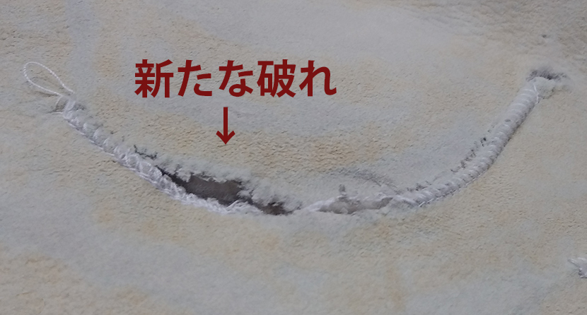 ボロボロムートン　ミシン不可
